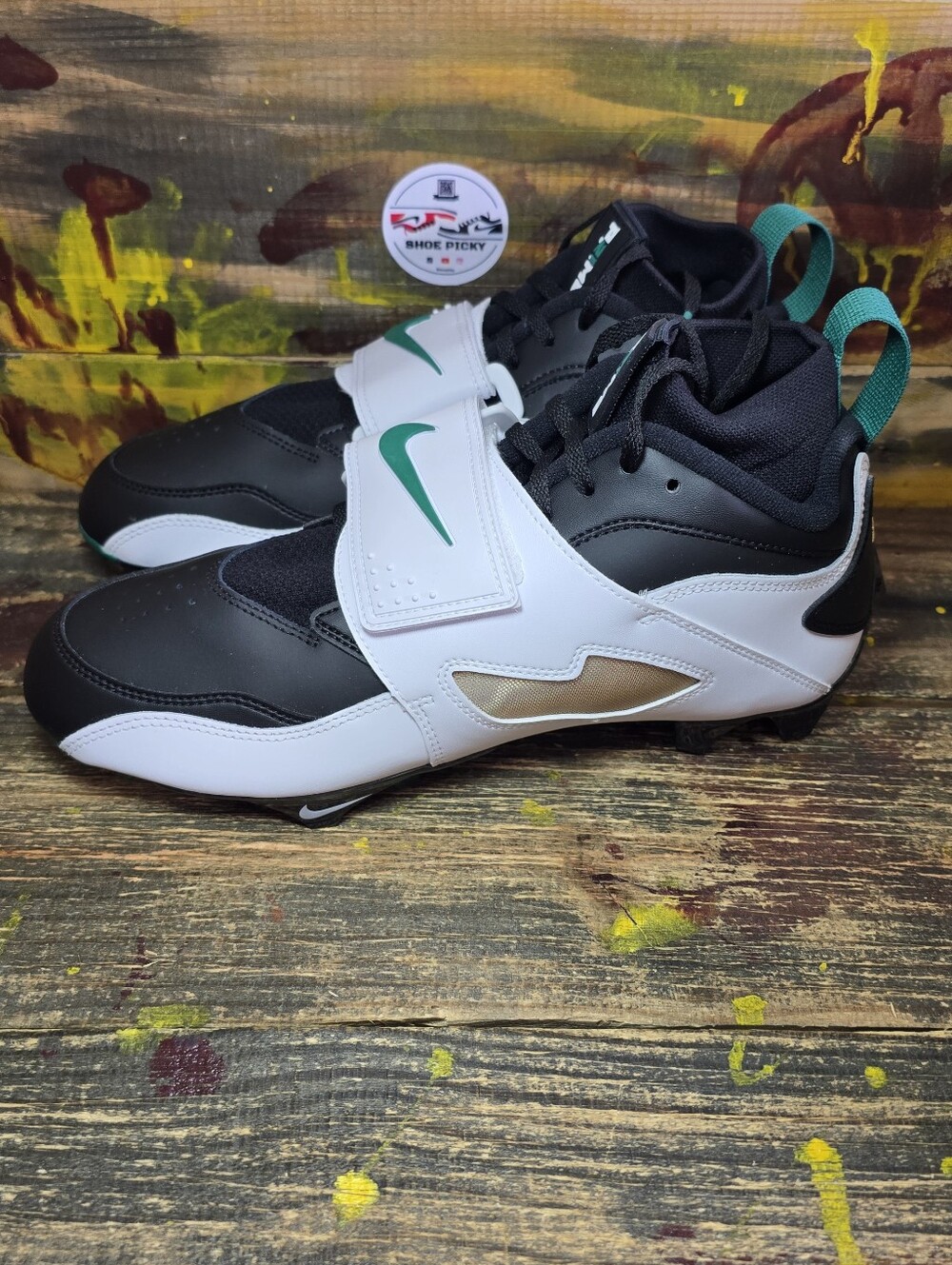 Mens Size 10 Nike Diamond Turf 93 TD Green White Black Football HF5298 102 NEW‎ - Picture 3 of 8